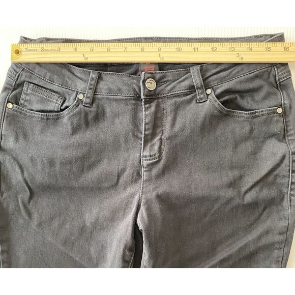 Earl Women Black Denim Jeans Skinny Stretch Ankle Size 12P (32x27) - Picture 5 of 11